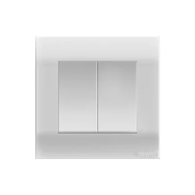 Orange Akoya 2Gang 1Way 16A Switch