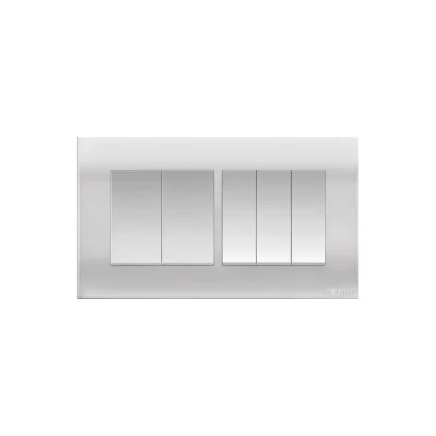 Orange Akoya 5Gang 1Way 16A Switch
