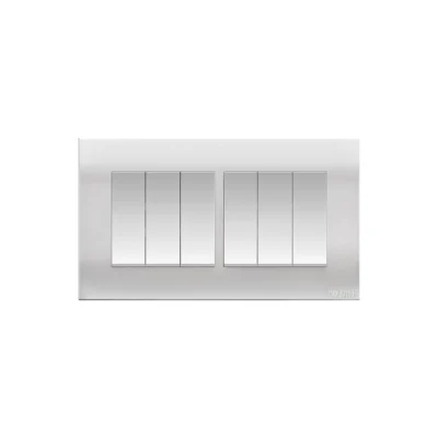 Orange Akoya 6Gang 1Way 16A Switch