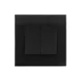 Orange Akoya 2Gang 2Way 16A Switch (Black)