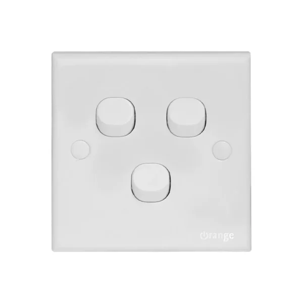 Orange Casablanca 3Gang 2Way 10A Switch