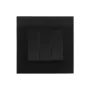 Orange Akoya 3Gang 2Way 16A Switch (Black)