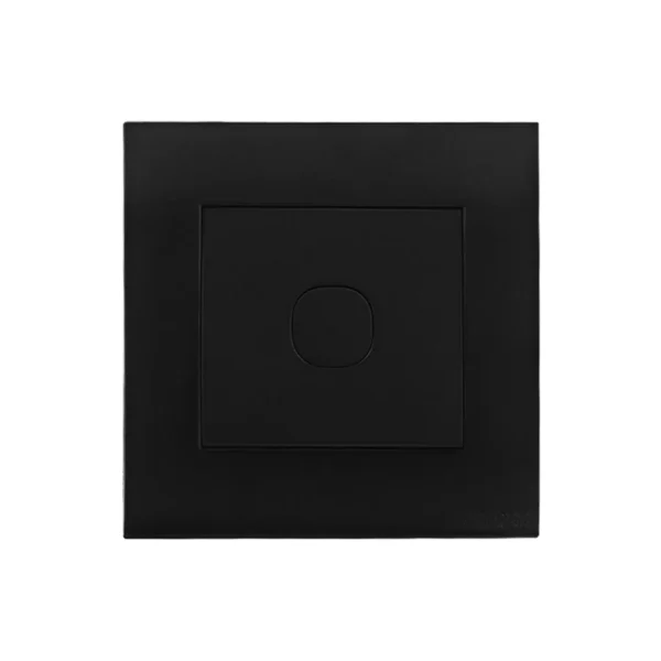 Orange Akoya Blank Plate with Removable Plug (Black)