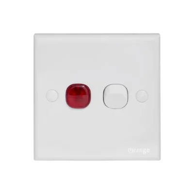 Orange Casablanca 20A Double Pole Switch with indicator