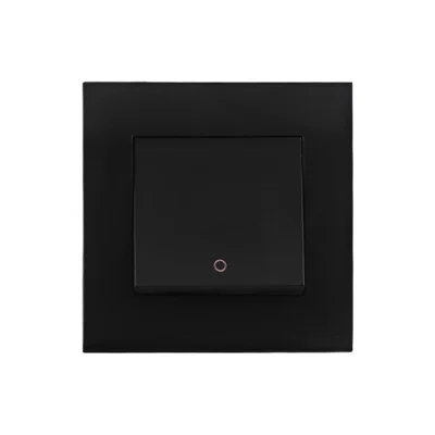 Orange Akoya 20A Double Pole Switch (Black)