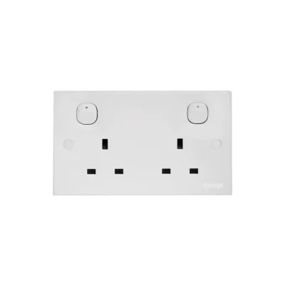 Orange Casablanca 13A Twin Switched Socket Outlet