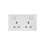 Orange Casablanca 13A Twin Switched Socket Outlet
