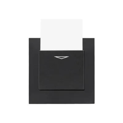 Orange Akoya 16A Electronic Key Card Switch (Black)