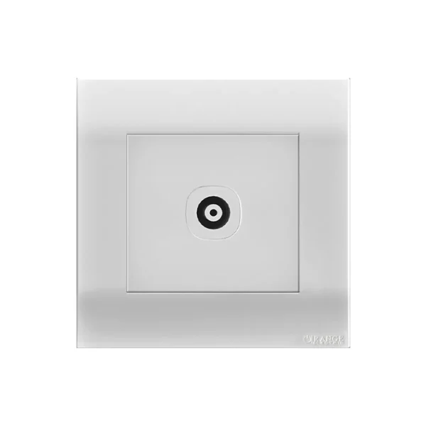 Orange Akoya 1Gang TV Co-Axial Outlet (75Ohm)
